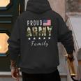 Army Graduation Proud Military Family Mom Dad Brother Sister Men's Hoodie Back Print