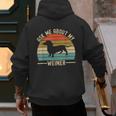 Ask Me About My Weiner Dachshund Dad Men's Hoodie Back Print