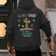 Autism Dad Son Father Autistic Kid Awareness Jesus Christian Men's Hoodie Back Print