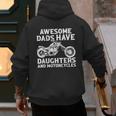 Awesome Dads Have Daughters And Motorcycles Men Fathers Day Men's Hoodie Back Print Awesome Dads Have Daughters And Motorcycles Men Fathers Day Men's Hoodie Back Print