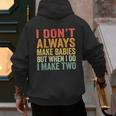 Baby Twins For Pregnant Mum Dad Men's Hoodie Back Print