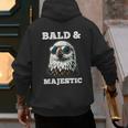 Bald & Majestic Sexy Bald Guy Dad Men's Hoodie Back Print