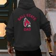 Ball State University Cardinals Arched Dad Men's Hoodie Back Print