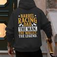 Barrel Racing Dad Horse Barrel Racer Men's Hoodie Back Print