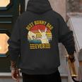 Best Bunny Dad Ever Rabbit Lover Father Pet Rabbit Men's Hoodie Back Print