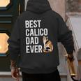 Best Calico Cat Dad Ever Calico Cat Lover Calico Cat Owner Men's Hoodie Back Print