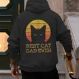 Best Cat Dad Ever Vintage Cat Daddy Fathers Day Men's Hoodie Back Print