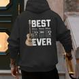 Best Dad Ever Guitarist Father D-A-D Chord Guitar Men's Hoodie Back Print