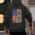 Best Dad Ever US American Flag For Father's Day Men Men's Hoodie Back Print