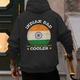 Best Indian Dad Ever Father's Day India Flag Pride Men's Hoodie Back Print