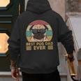 Best Pug Dad Ever Pug Dog For Men And Boys Men's Hoodie Back Print
