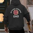 Bethune-Cookman University Wildcats Arched Dad Men's Hoodie Back Print