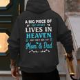 A Big Piece Of My Heart Lives In Heaven My Mom And Dad Men's Hoodie Back Print