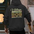 Bob Name Vintage Bob Father's Day Dad Bob Men's Hoodie Back Print