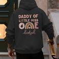 Boho Daddy Of Miss Onederful 1st Birthday Girl Cute Small Men's Hoodie Back Print