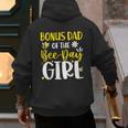 Bonus Dad Of The Bee Day Girl Birthday Party Family Men's Hoodie Back Print