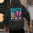 Boots Or Bows Dad Loves You Gender Reveal Party Men's Hoodie Back Print