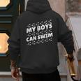 My Boys Can Swim T-Shirt First Time Dad To Be Men's Hoodie Back Print