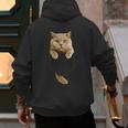 British Shorthair Cat Pocket Cat Mom Cat Dad Cat Lover Men's Hoodie Back Print British Shorthair Cat Pocket Cat Mom Cat Dad Cat Lover Men's Hoodie Back Print