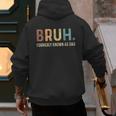 Bruh Formerly Known As Dad Men's Hoodie Back Print Bruh Formerly Known As Dad Men's Hoodie Back Print