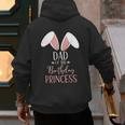 Bunny Dad Of The Birthday Princess Matching Family Men's Hoodie Back Print