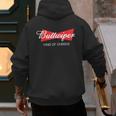 Buttwiper New Dad Beer Inspired Diaper Shower Men's Hoodie Back Print