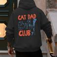 Cat Dad Club Life Is Better With Cats Cat Dad Retro Men's Hoodie Back Print