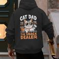 Cat Dad The Man The Myth The Snack Dealer Men's Hoodie Back Print Cat Dad The Man The Myth The Snack Dealer Men's Hoodie Back Print