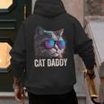 Cat Daddy Shirt Cat Sunglasses Cool Cat Dad Men Father Men's Hoodie Back Print
