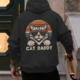 Cat Daddy Sunglasses Sunset Retro Fur Dad Papa Kitten Men Men's Hoodie Back Print