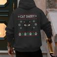 Cat Daddy Ugly Christmas Sweater Pajama Kitty Cat Lover Xmas Men's Hoodie Back Print