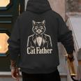 Cat Lover The CatFather Cat Dad Men's Hoodie Back Print