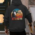 Cat Loving Daddy Fathers Day Mens None Best Cat Dad Ever Paw Fist Bump Fathers Day TeeShirt Small US Men's Hoodie Back Print