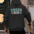 Cheer Dad My Favorite Cheerleader Calls Me Dad Teal Blue Men's Hoodie Back Print