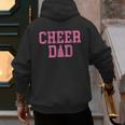 Cheer Dad Vintage Retro Cheerleading Pink Men's Hoodie Back Print