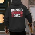 Cheer Stepdad Bonus Cheer Dad Red Men's Hoodie Back Print
