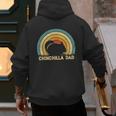 Chinchilla Dad Father's Day Chinchilla Lover Dad Daddy Men's Hoodie Back Print