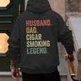 Cigar Lover For Dad Men Vintage Cigar Saying Men's Hoodie Back Print