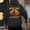 Cool Mountain Biking For Dad Father Biker MTB Bicycle Bike Men's Hoodie Back Print