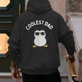 The Coolest Dad Cool Penguin By Dangerous Dad Men's Hoodie Back Print
