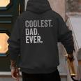 Coolest Dad Ever For Greatest Number 1 Dad Best Father Men's Hoodie Back Print