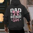 Coquette Pink Bow Men Dad Of The Birthday Girl Men's Hoodie Back Print