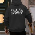 Cow Dad Birthday Family Matching Fathers Day Boy Girl Farm Small Men's Hoodie Back Print