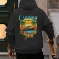 Cruising With My Son Mom Dad Cruise Vacation Matching Men's Hoodie Back Print