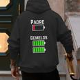 Cufflinks Battery Filled Tired Dad Low Battery Charge Men's Hoodie Back Print