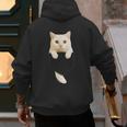 Cute Cat Pocket Cat Mom Cat Dad Cat Lover Men's Hoodie Back Print