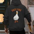 Cute Duck Dad Lover Illustration Duck Owner Men's Hoodie Back Print