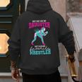 Cute Wrestling Daughter Favorite Wrestler Dad Mom Men's Hoodie Back Print