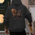 Dachshund Shirt Doxie Mom Dad Love Wiener Dog Puppy Cute Tee Men's Hoodie Back Print