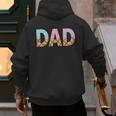 Dad Of 1st First Birthday Girl Ice Cream Men's Hoodie Back Print